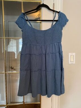 URBAN OUTFITTERS Smocked off the shoulder mini dress